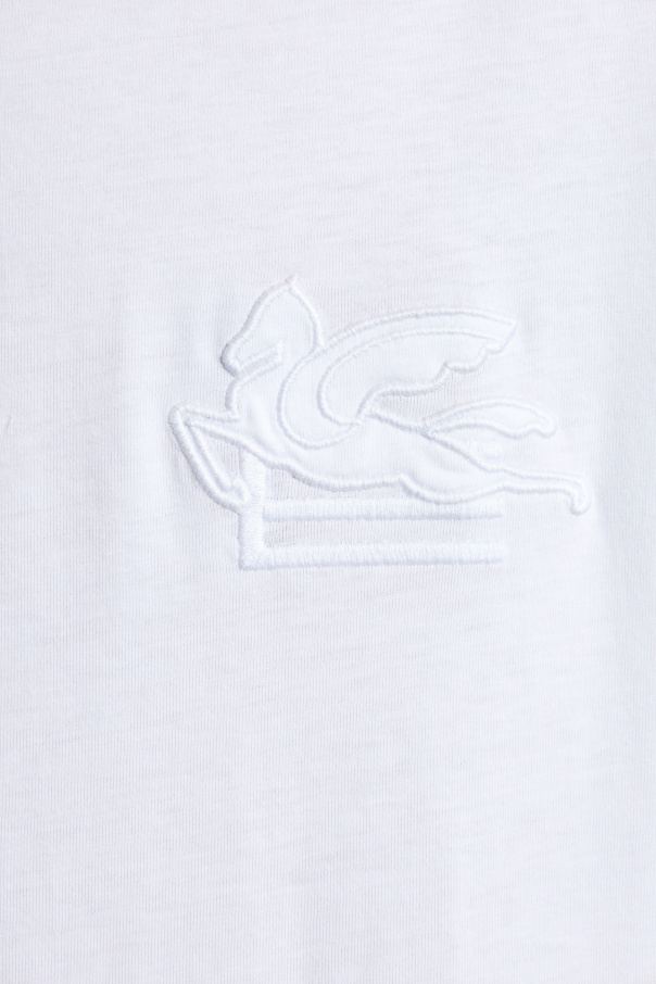 Etro T-shirt with embroidered logo | Men's Clothing | Vitkac